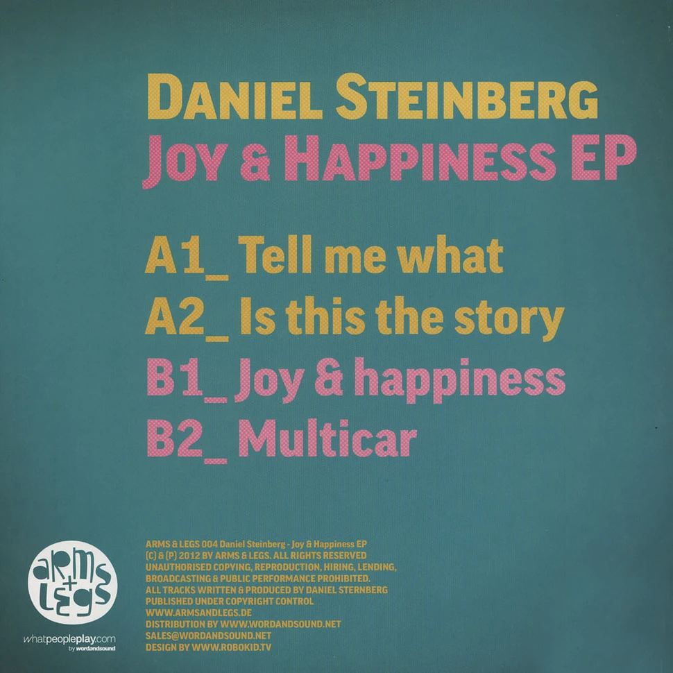 Daniel Steinberg - Joy & Happiness EP