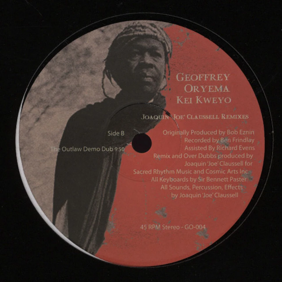 Geoffrey Oryema - Kei Kweyo Joe Claussell Remix
