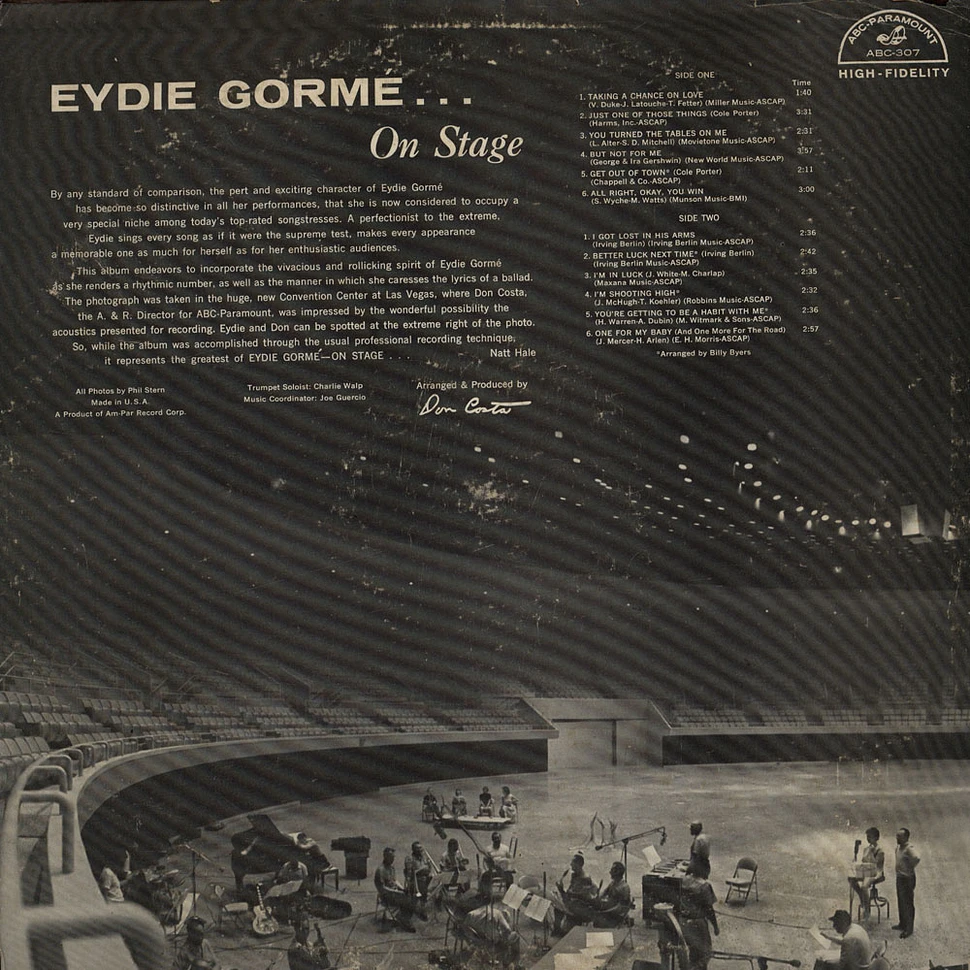 Eydie Gormé - On Stage