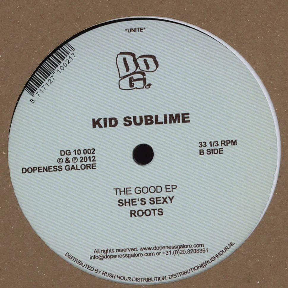 Kid Sublime - The Good EP