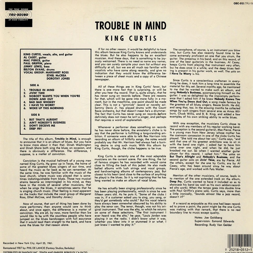 King Curtis - Trouble In Mind