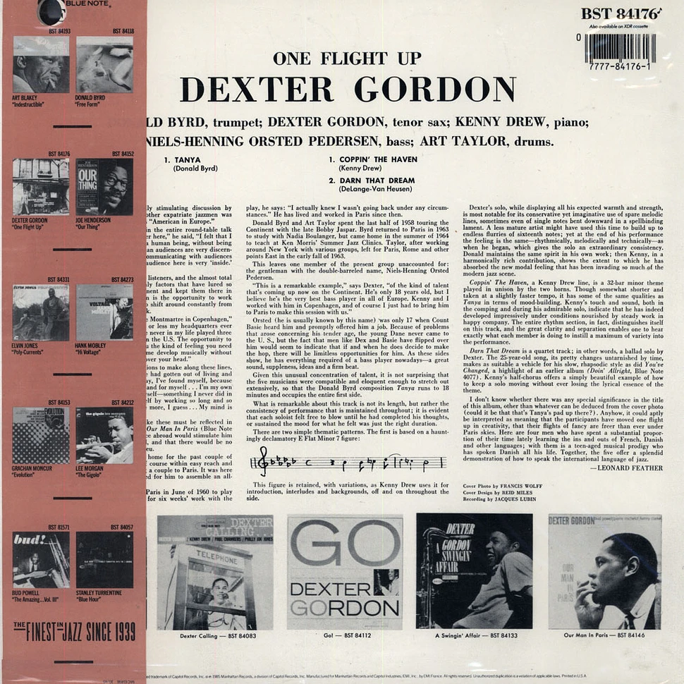 Dexter Gordon - One Flight Up