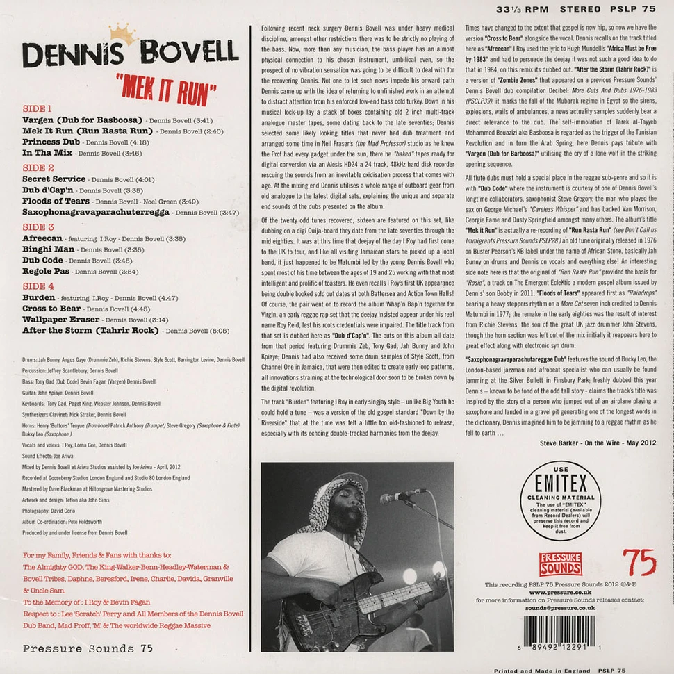 Dennis Bovell - Mek It Run