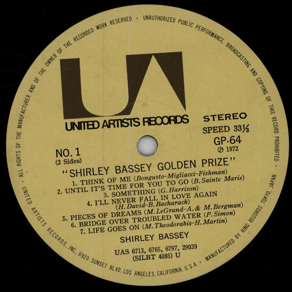 Shirley Bassey - Golden Prie