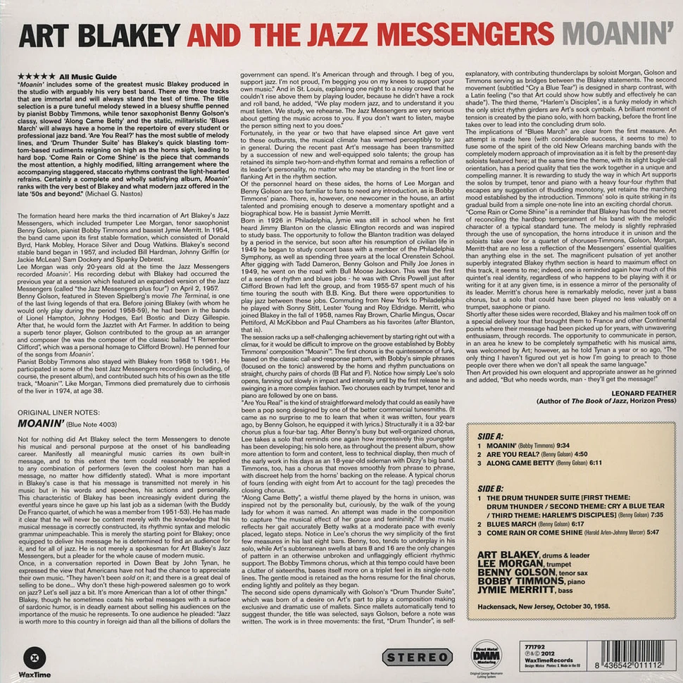 Art Blakey & The Jazz Messengers - Moanin