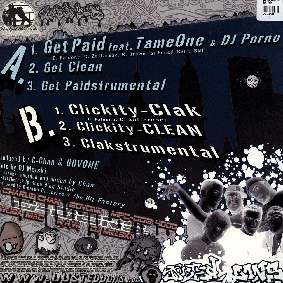 Dusted Dons featuring Tame One and DJ Porno - Get Paid