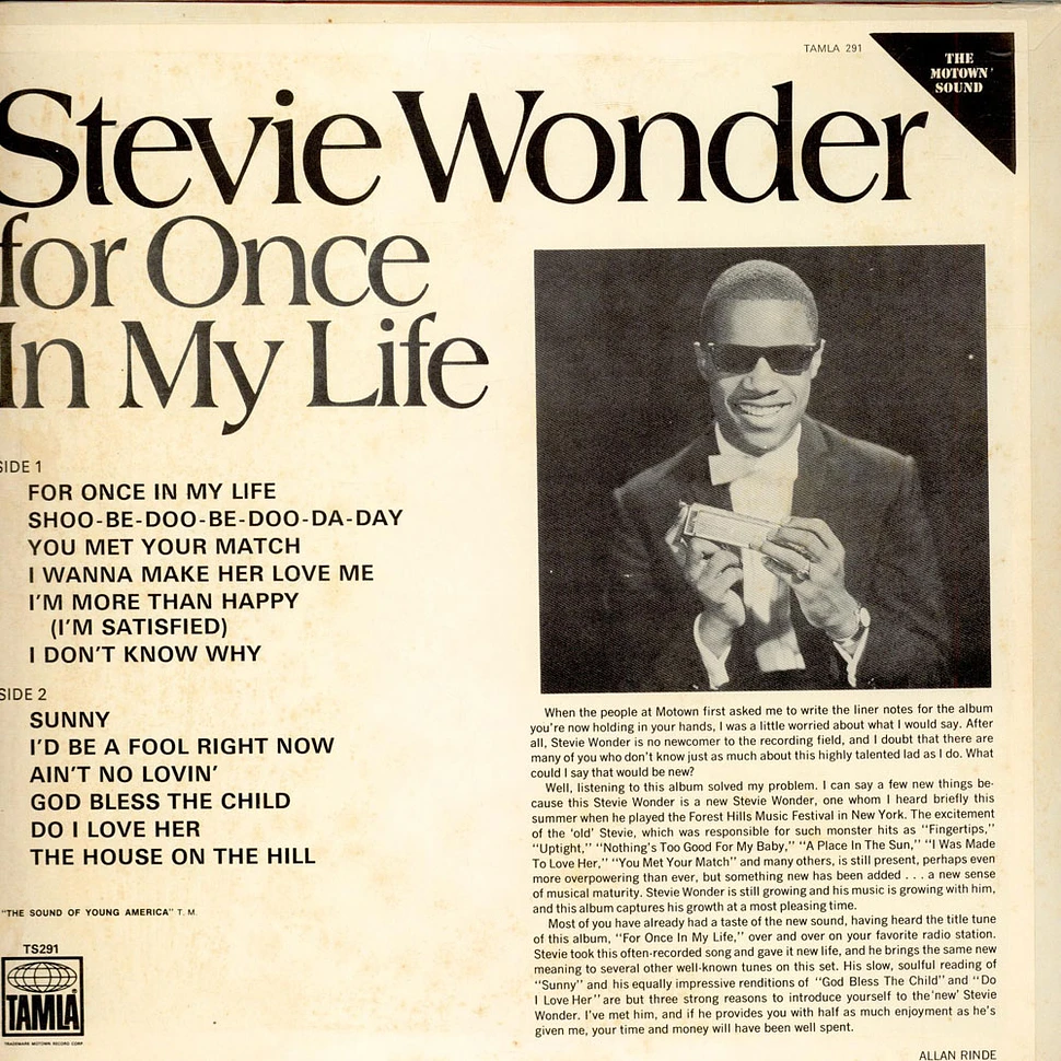 Stevie Wonder - For Once In My Life