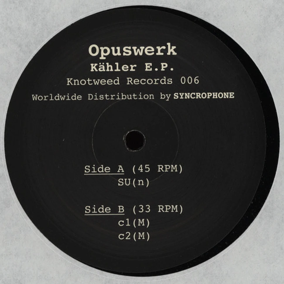 Opuswerk - Kahler EP