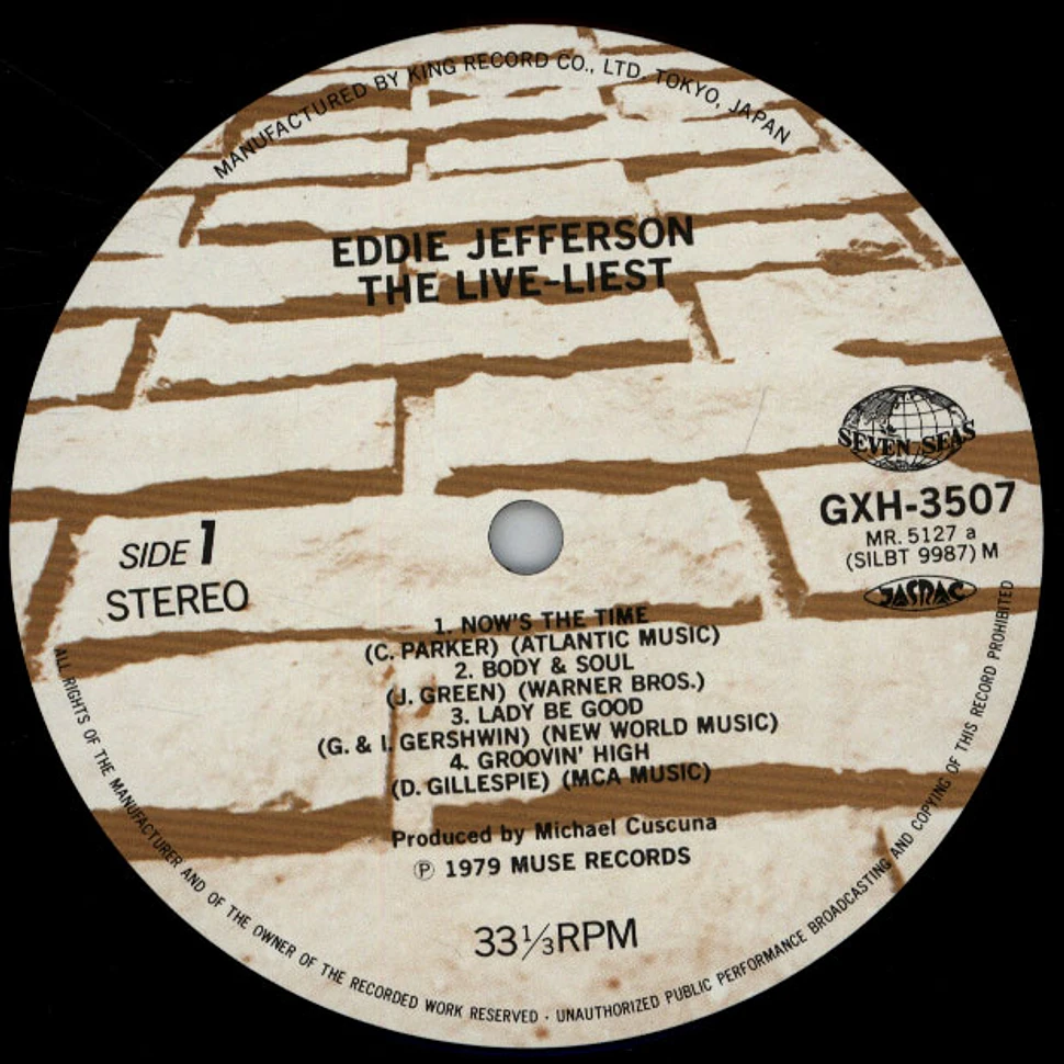 Eddie Jefferson - The Live-Liest