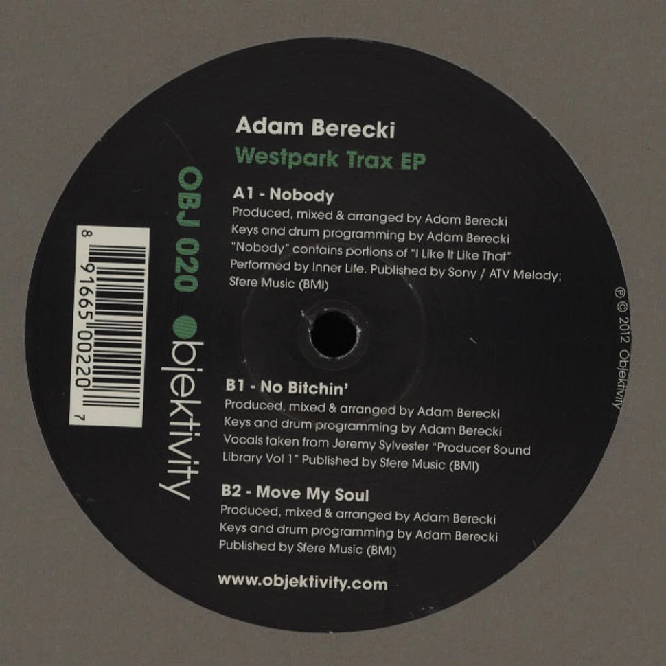 Adam Berecki - Westpark Trax EP