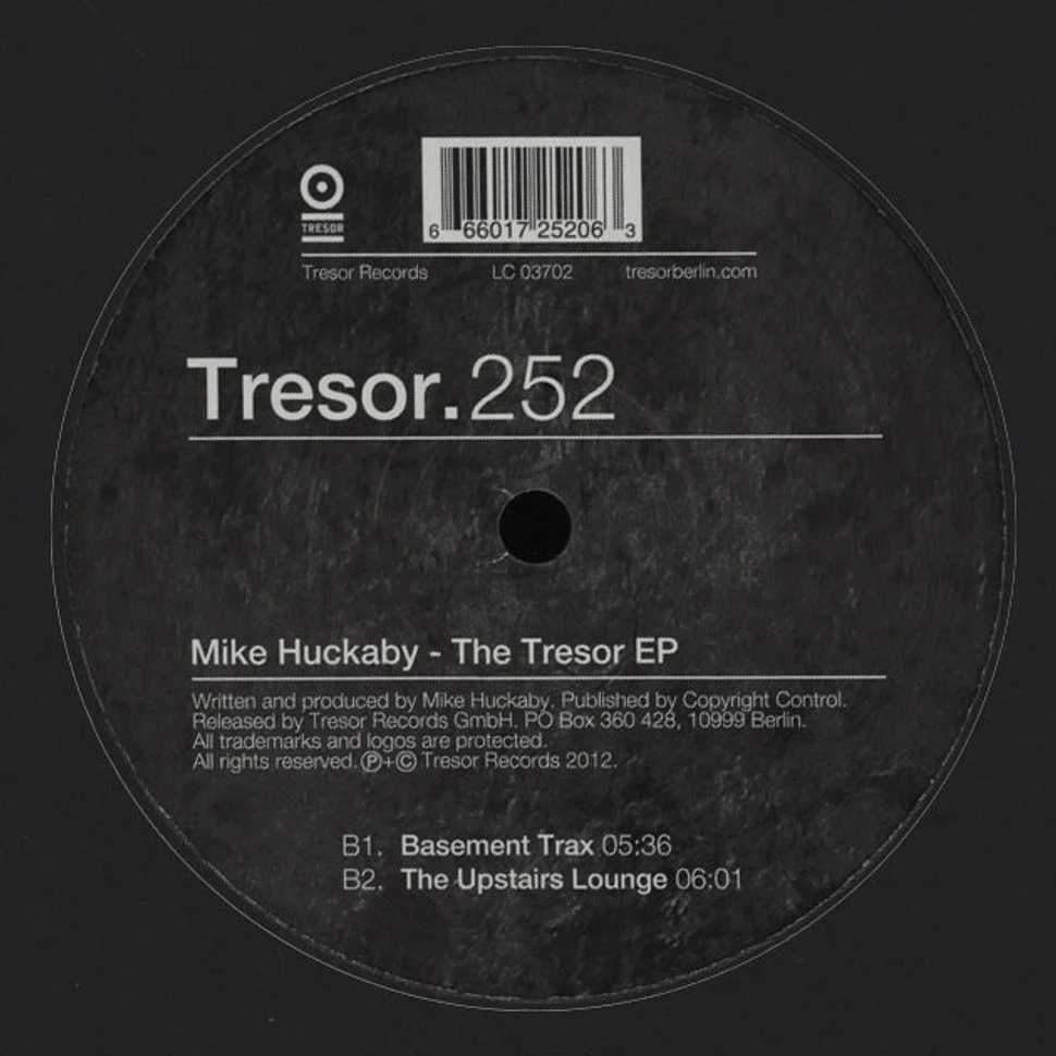 Mike Huckaby - The Tresor EP