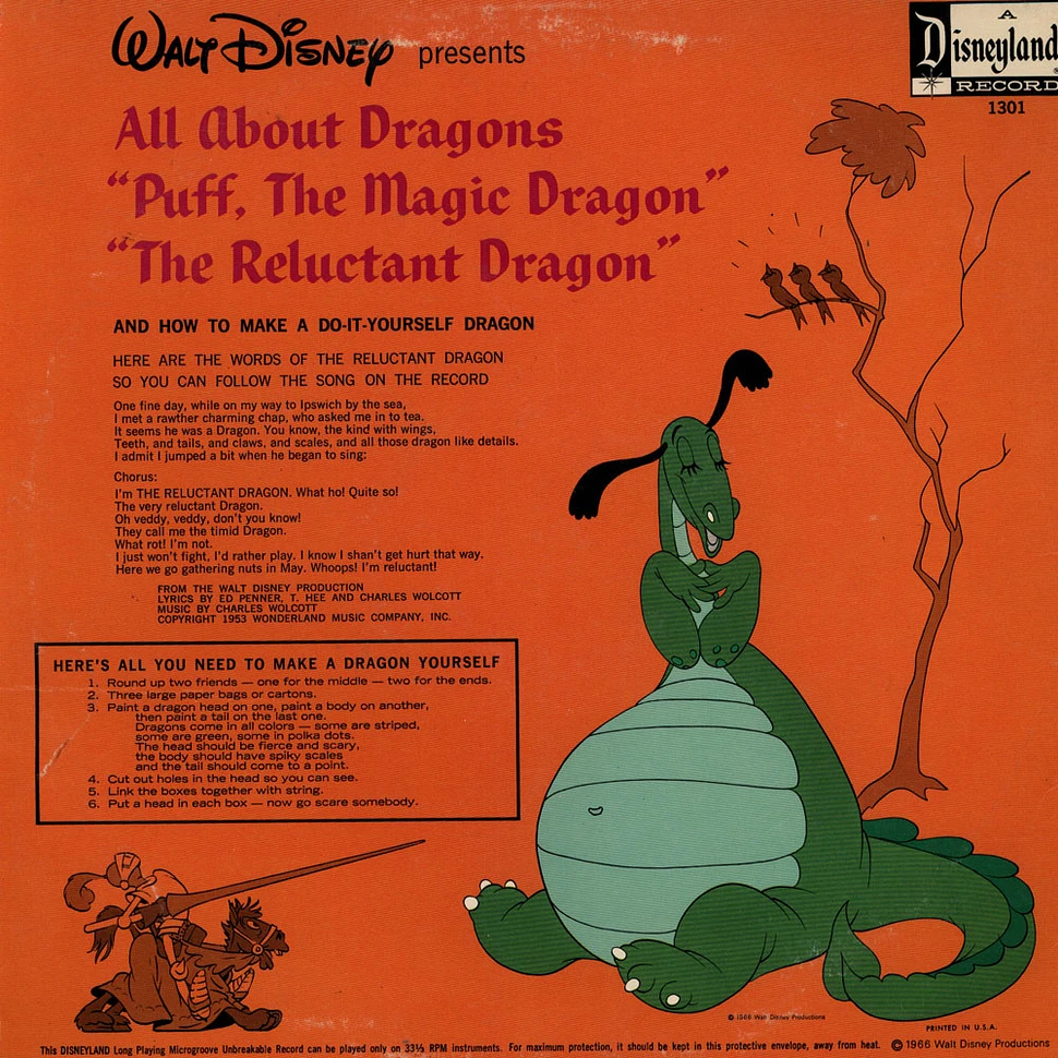 Thurl Ravenscroft - Walt Disney Presents All About Dragons