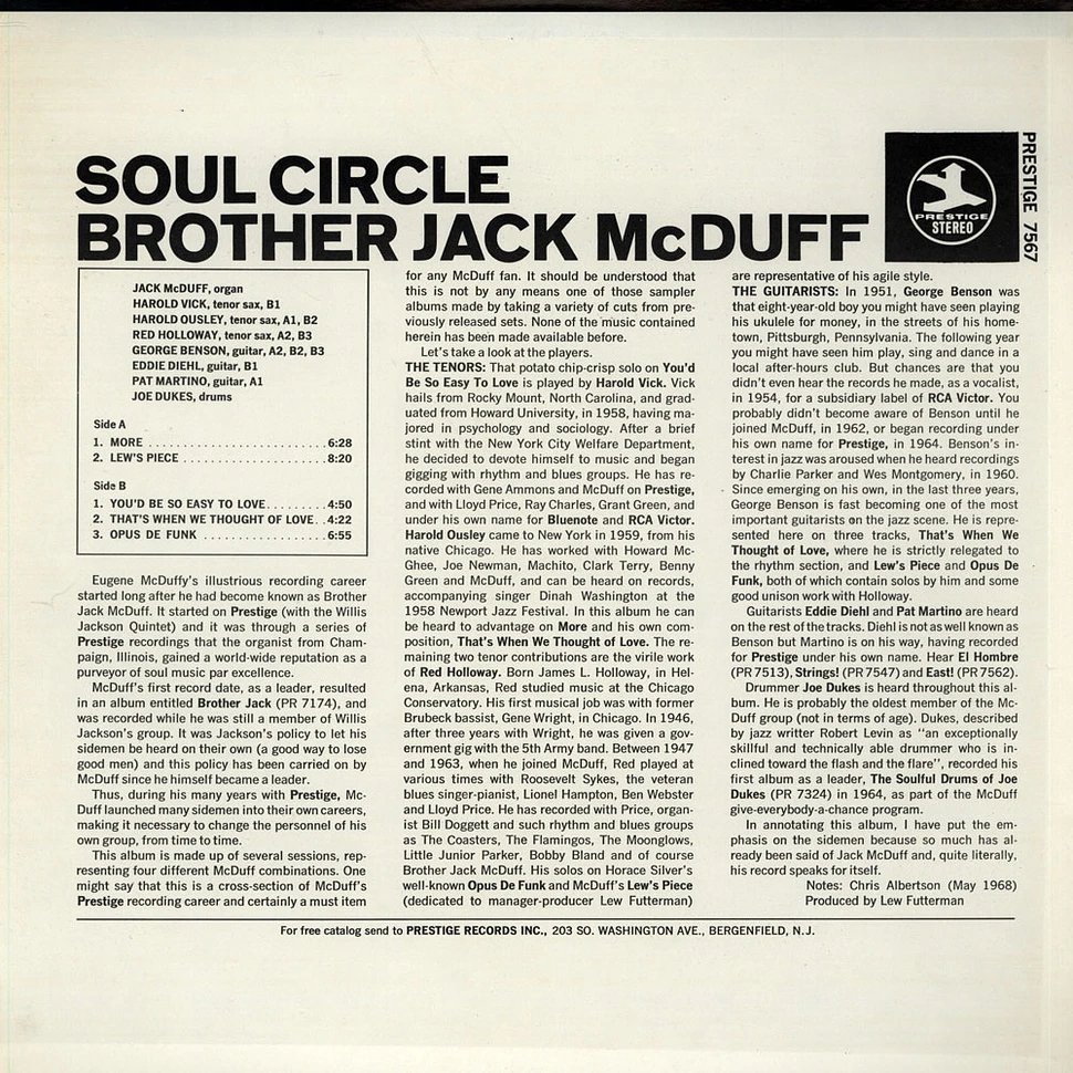 Brother Jack McDuff - Soul Circle