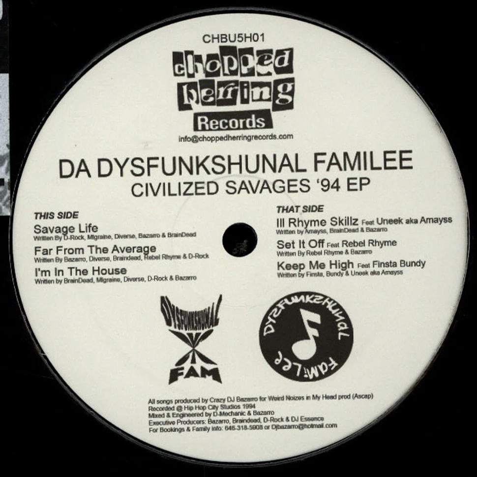 Dysfunkshunal Familee - Civilized Savages '94 EP