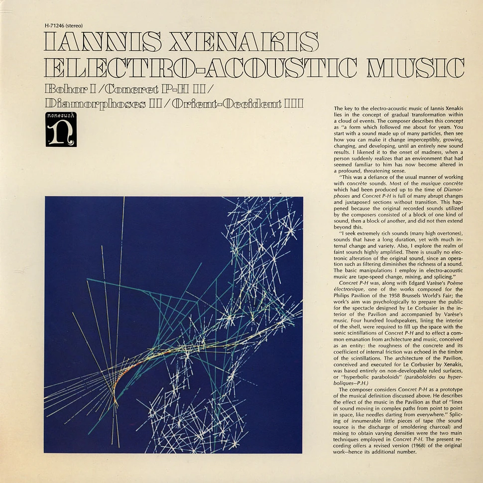 Iannis Xenakis - Electro-Acoustic Music