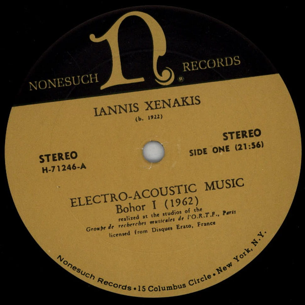 Iannis Xenakis - Electro-Acoustic Music