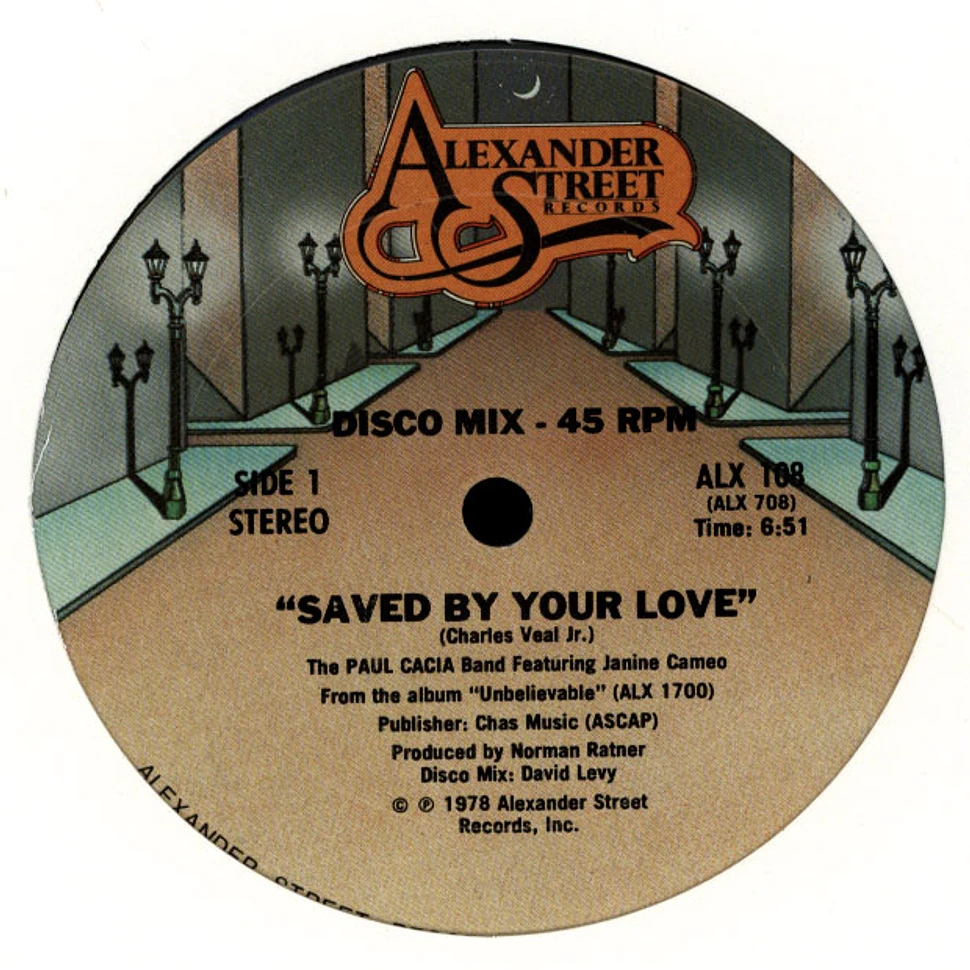 Paul Cacia Band Featuring Janine Cameo - Saved By Your Love