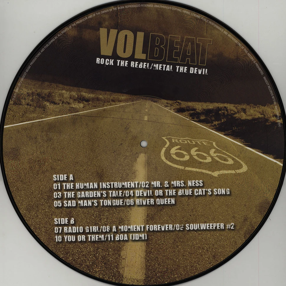Volbeat - Rock The Rebel, Metal The Devil Picture Disc