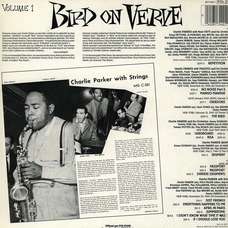 Charlie Parker - Bird On Verve - Volume 1