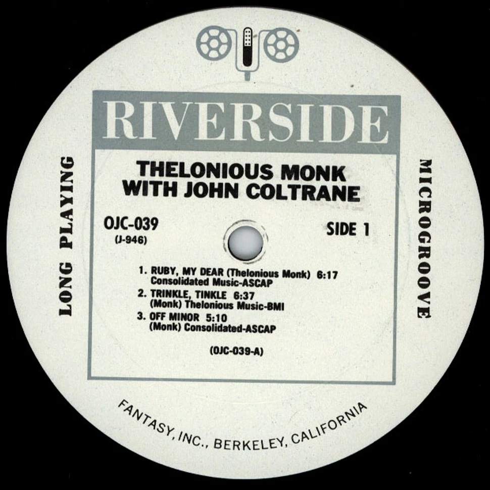 Thelonious Monk With John Coltrane - Thelonious Monk With John Coltrane