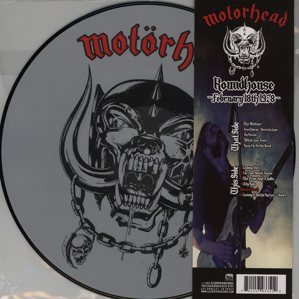 Motörhead - Roundhouse - February 18th 1978