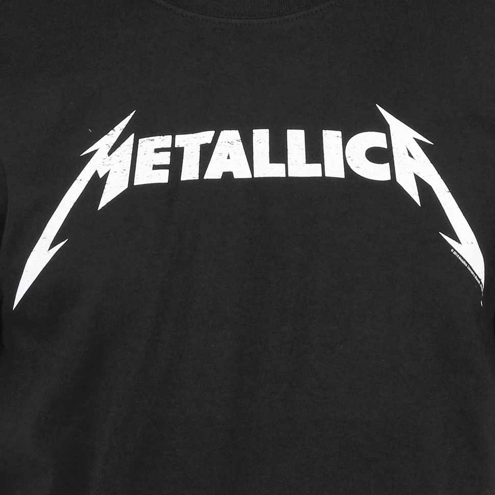 Metallica - Black And White Logo T-Shirt