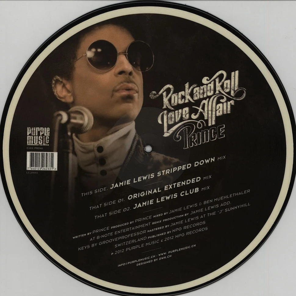 Prince - Rock And Roll Love Affair Picture Disc