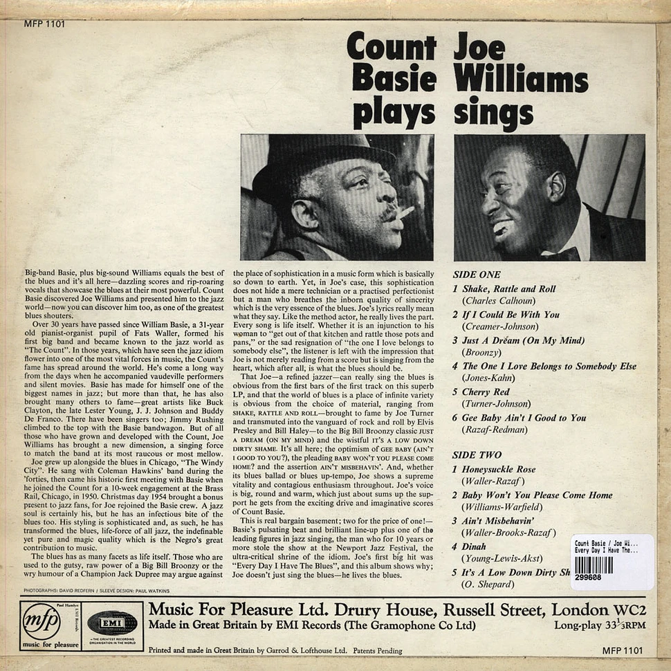 Count Basie, Joe Williams - Every Day I Have The Blues