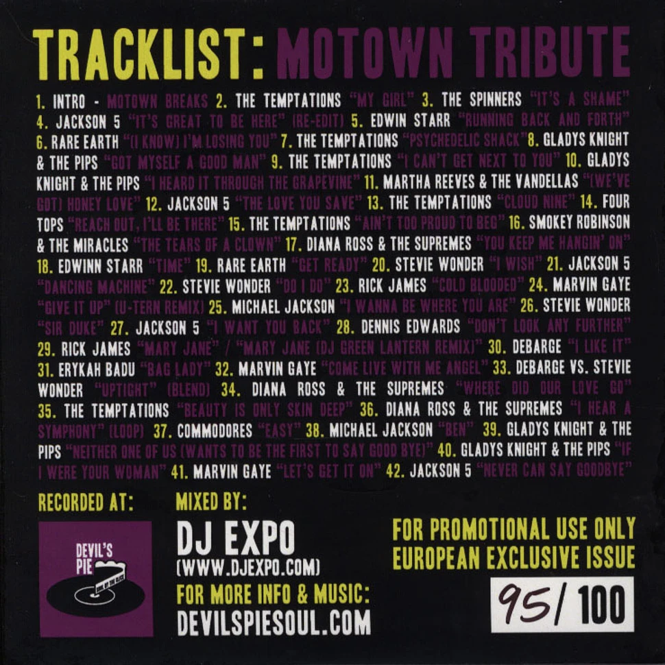 DJ Expo - Devil´s Pie Motown Tribute Mix