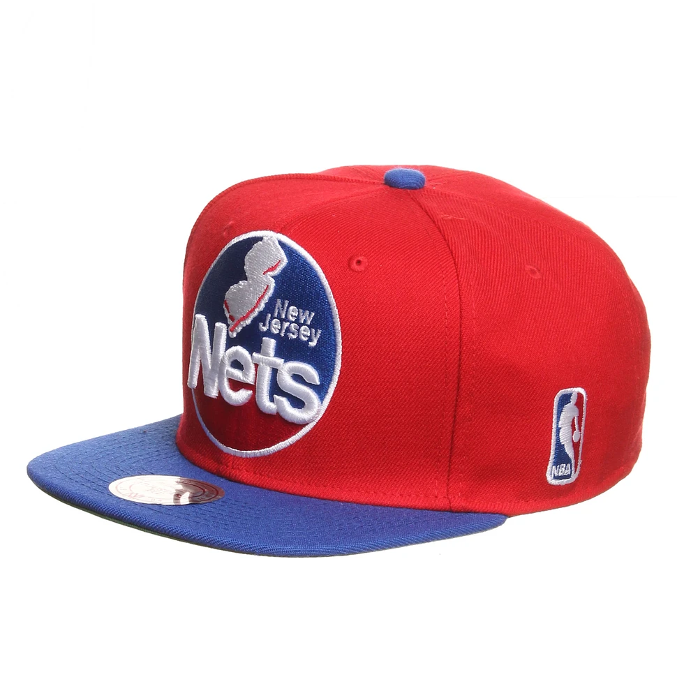 Mitchell & Ness - New Jersey Nets NBA XL Logo 2 Tone Snapback Cap