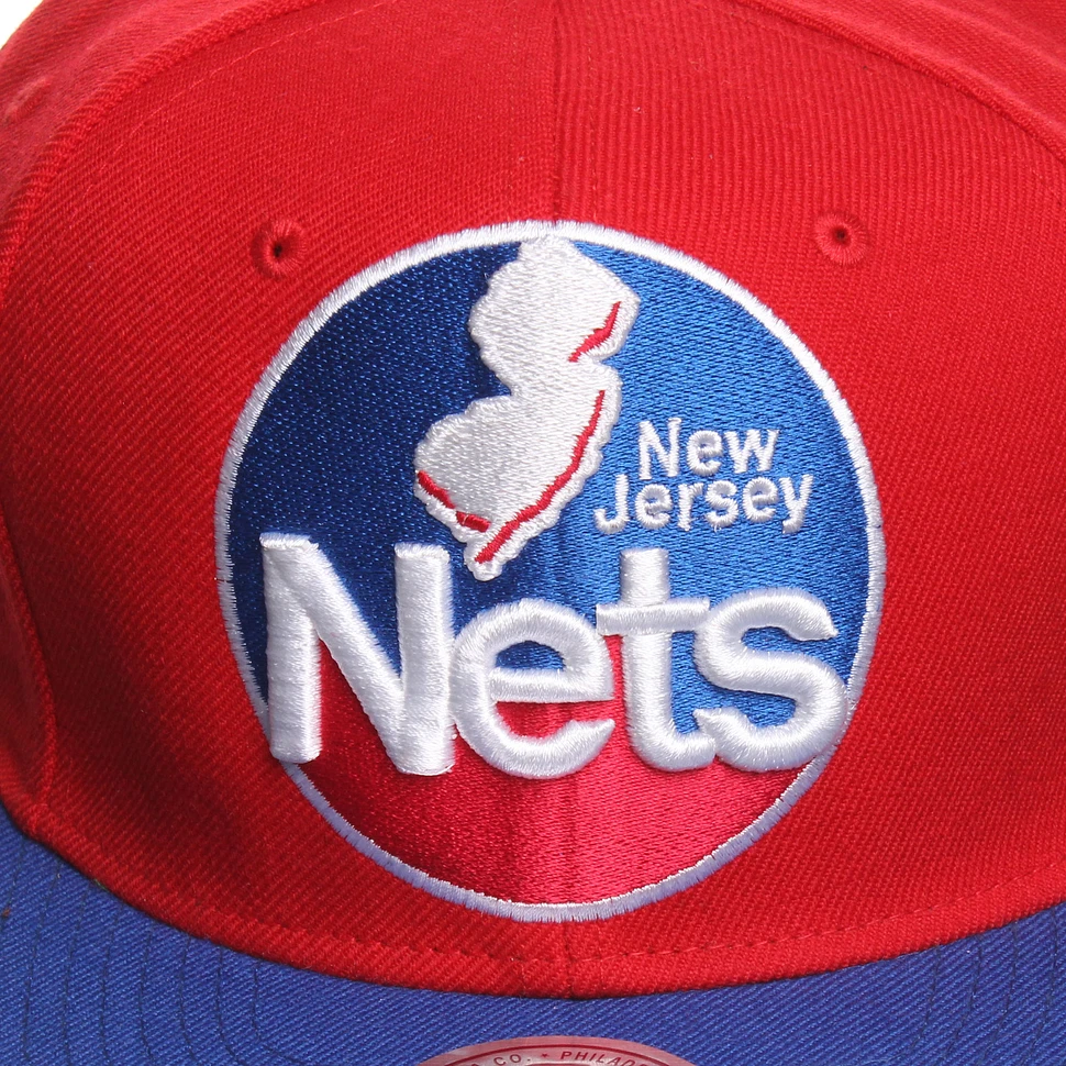 Mitchell & Ness - New Jersey Nets NBA XL Logo 2 Tone Snapback Cap