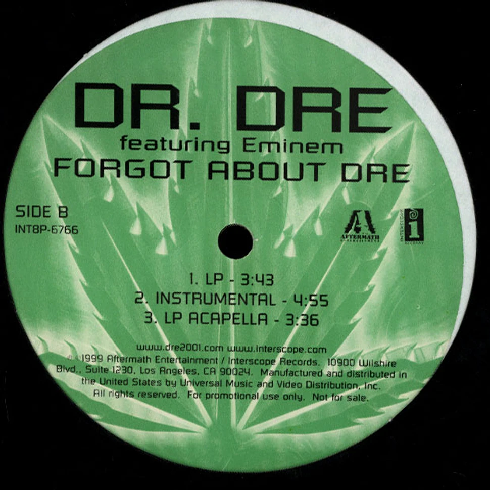 Dr. Dre Featuring Eminem - Forgot About Dre