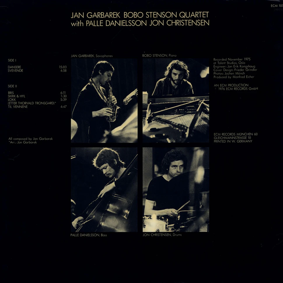 Jan Garbarek - Bobo Stenson Quartet - Dansere