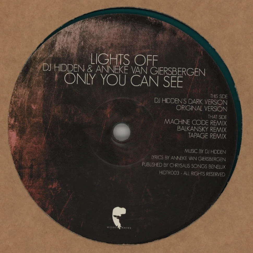 Lights Off a.k.a. DJ Hidden & Anneke Van Giersbergen - Only You Can See