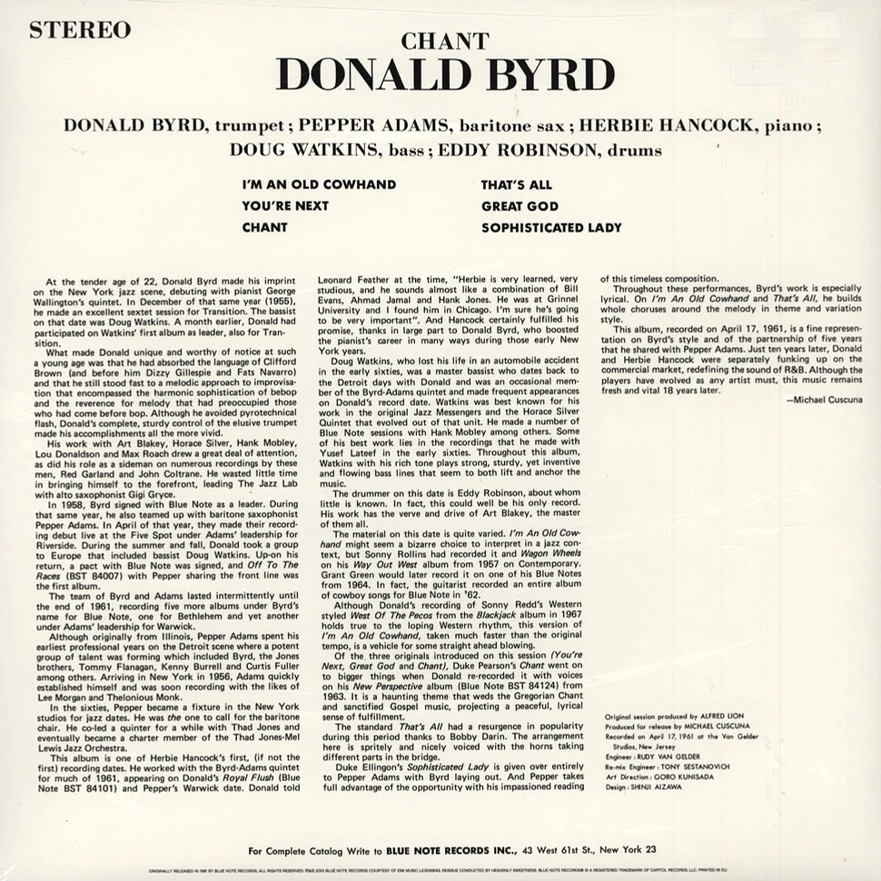 Donald Byrd - Chant