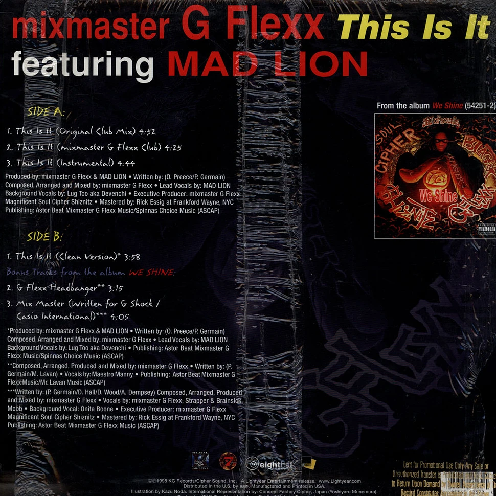 MIX MASTER G-Flexx Featuring Mad Lion - This Is It