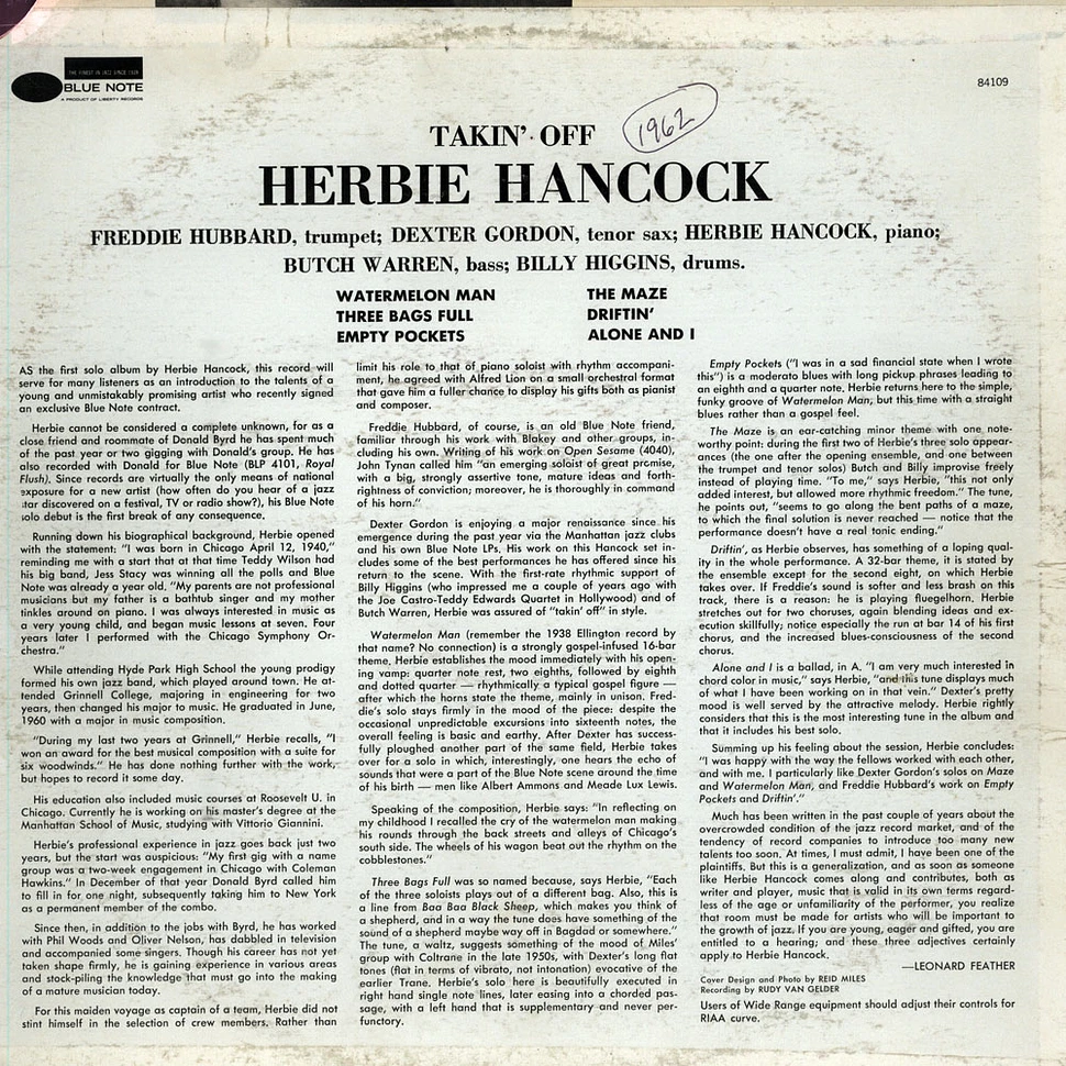 Herbie Hancock - Takin' Off