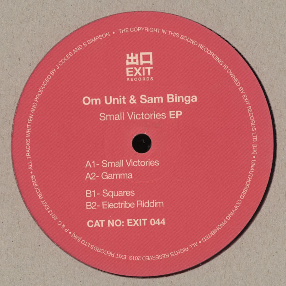 Om Unit & Sam Binga - Small Victories EP