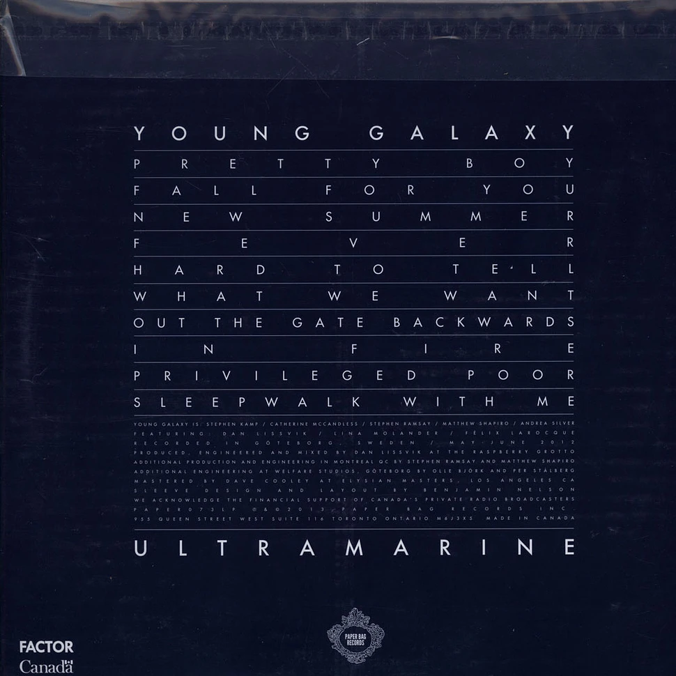 Young Galaxy - Ultramarine