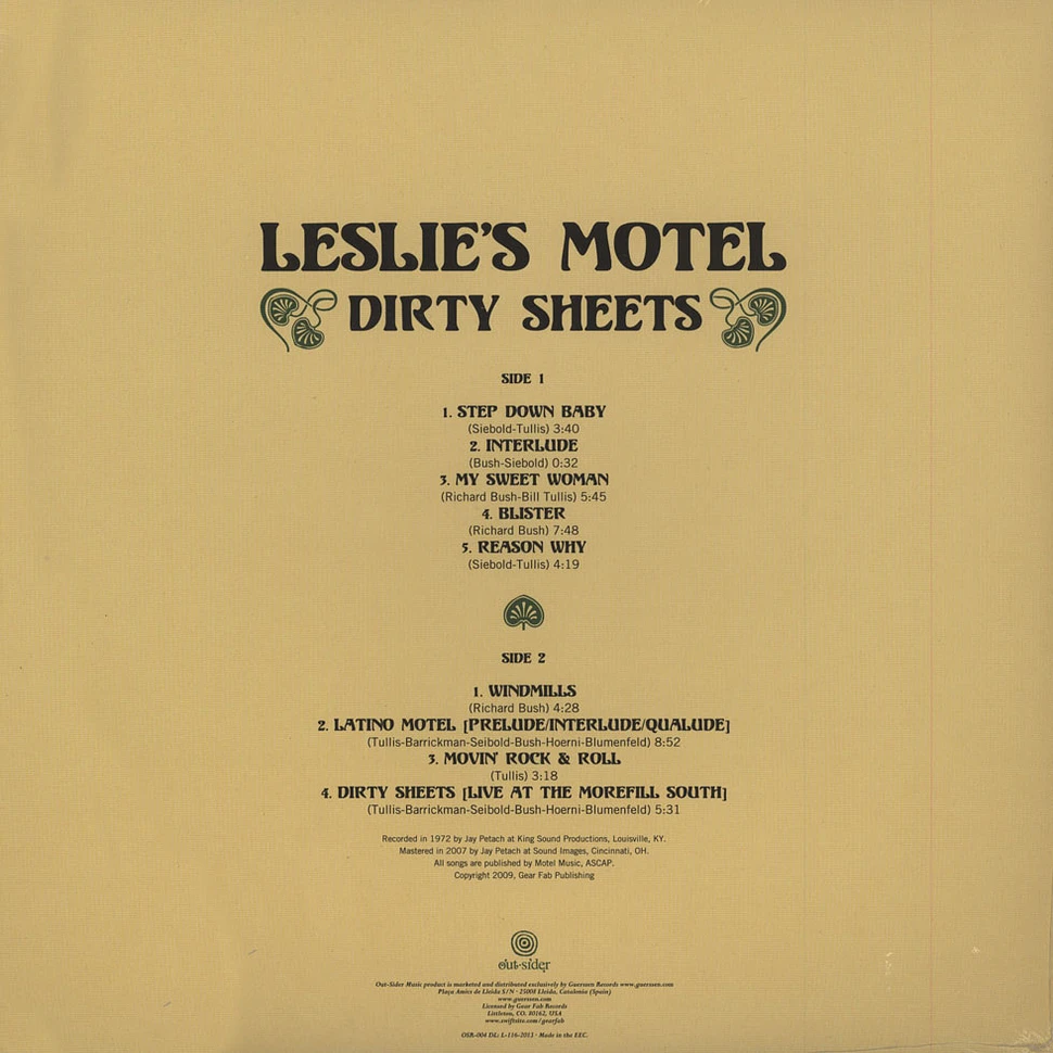 Leslie's Motel - Dirty Sheets