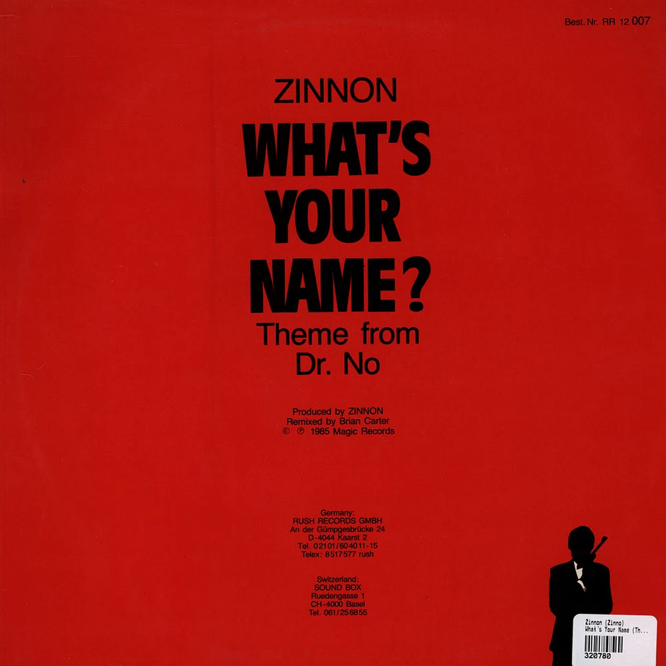 Zinno - What's Your Name (Theme From Dr. No)