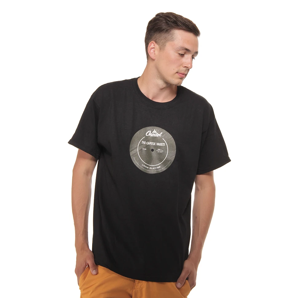 Capitol Records - Black & Silver Logo T-Shirt