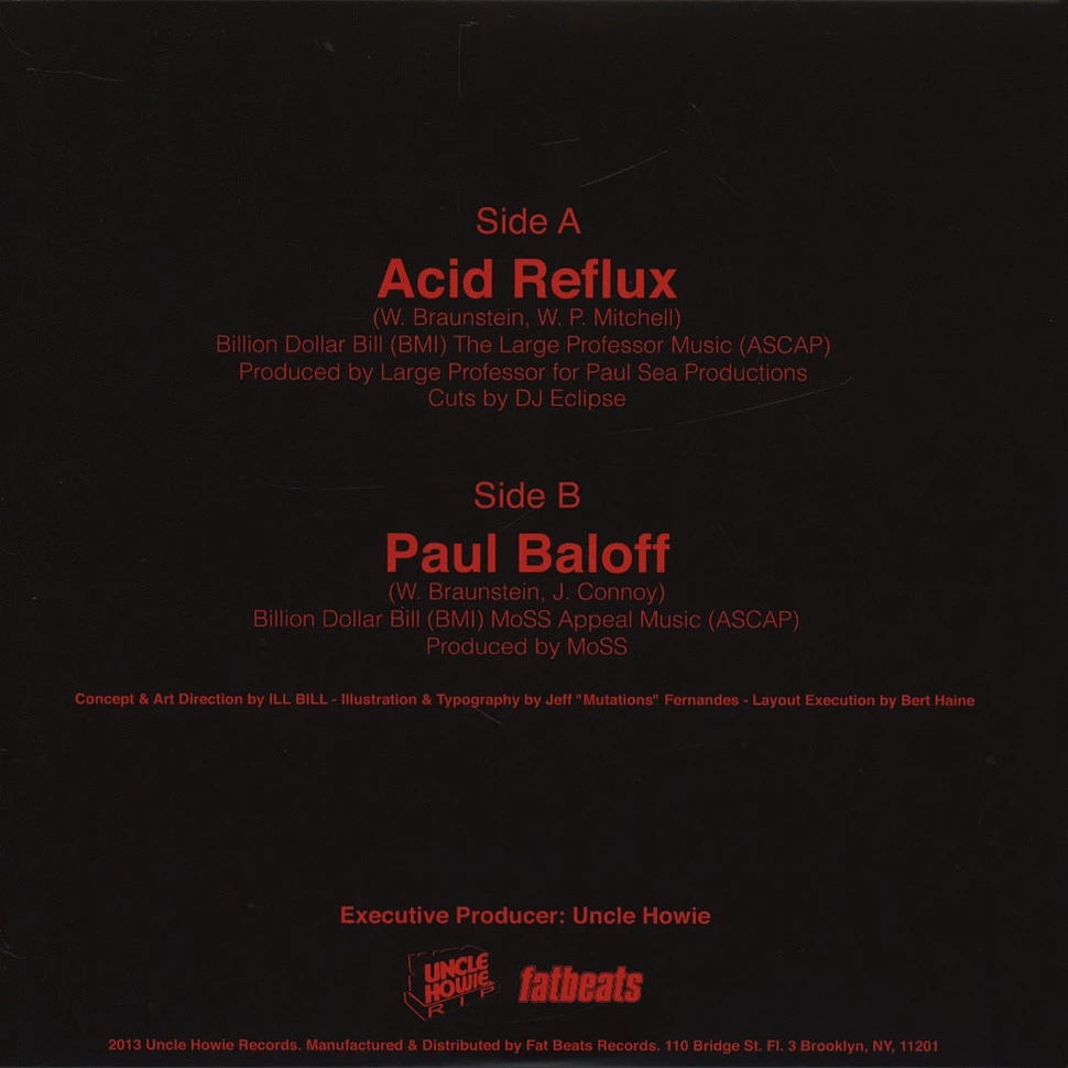 Ill Bill - Acid Reflux / Paul Baloff Blue Vinyl Edition