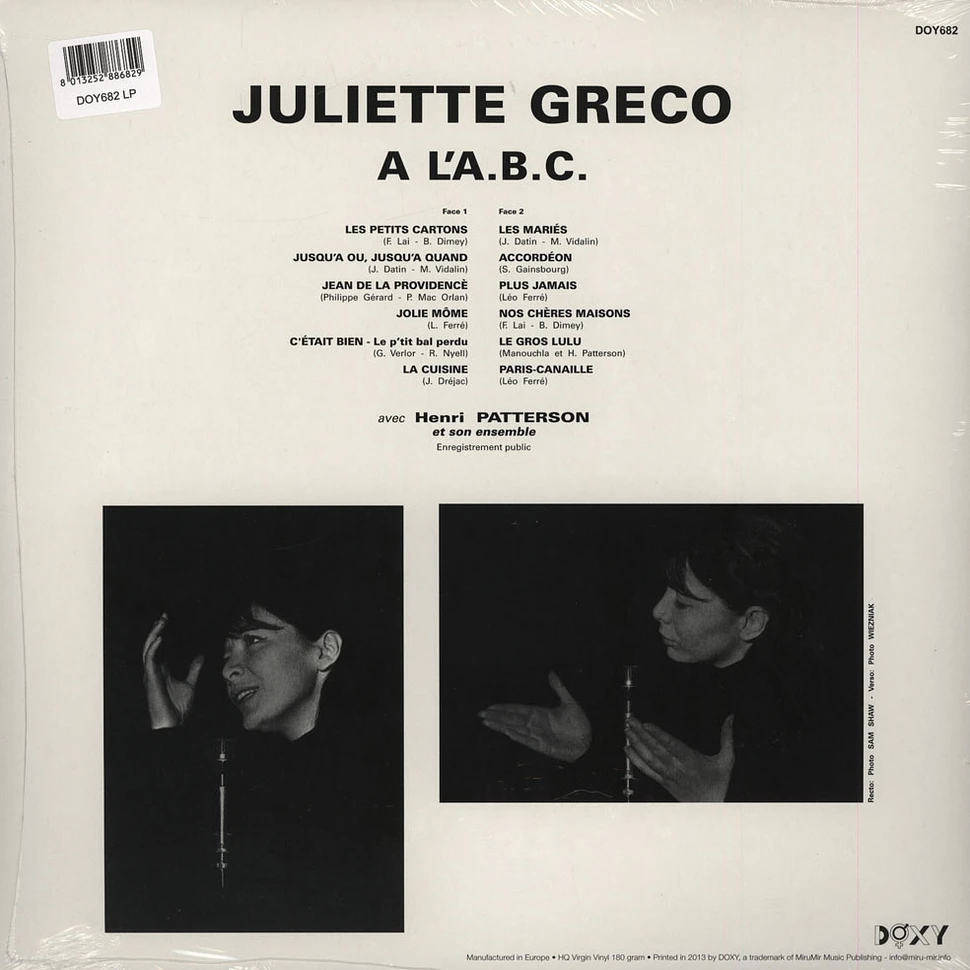 Juliette Greco - A L'a.b.c.