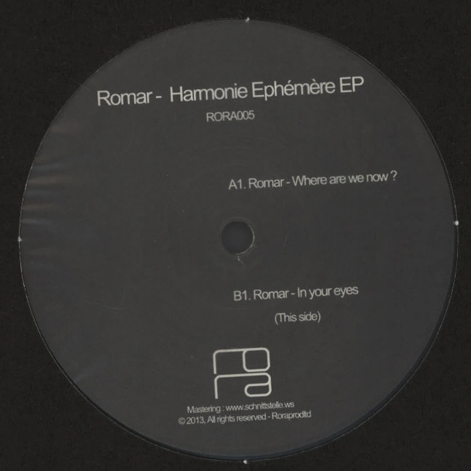 Romar - Harmonie Ephemere EP