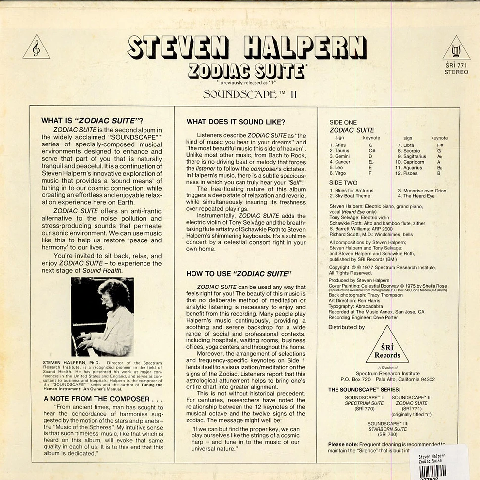 Steven Halpern - Soundscape II: Zodiac Suite