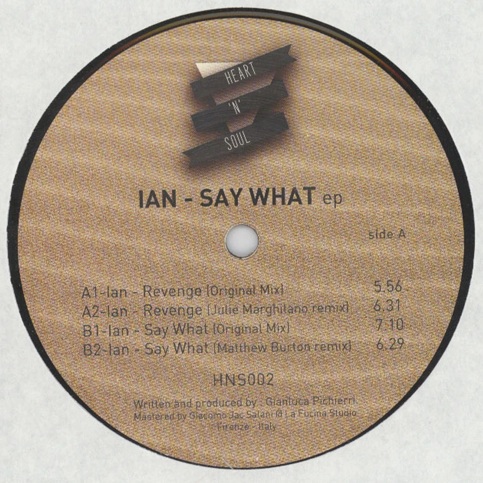 Ian - Say What EP