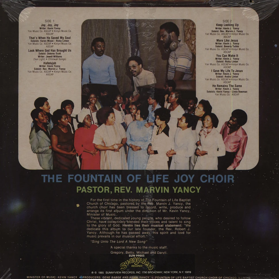 Rev. Marvin Yancy - The Fountain Of Life Joy Choir Volume 1