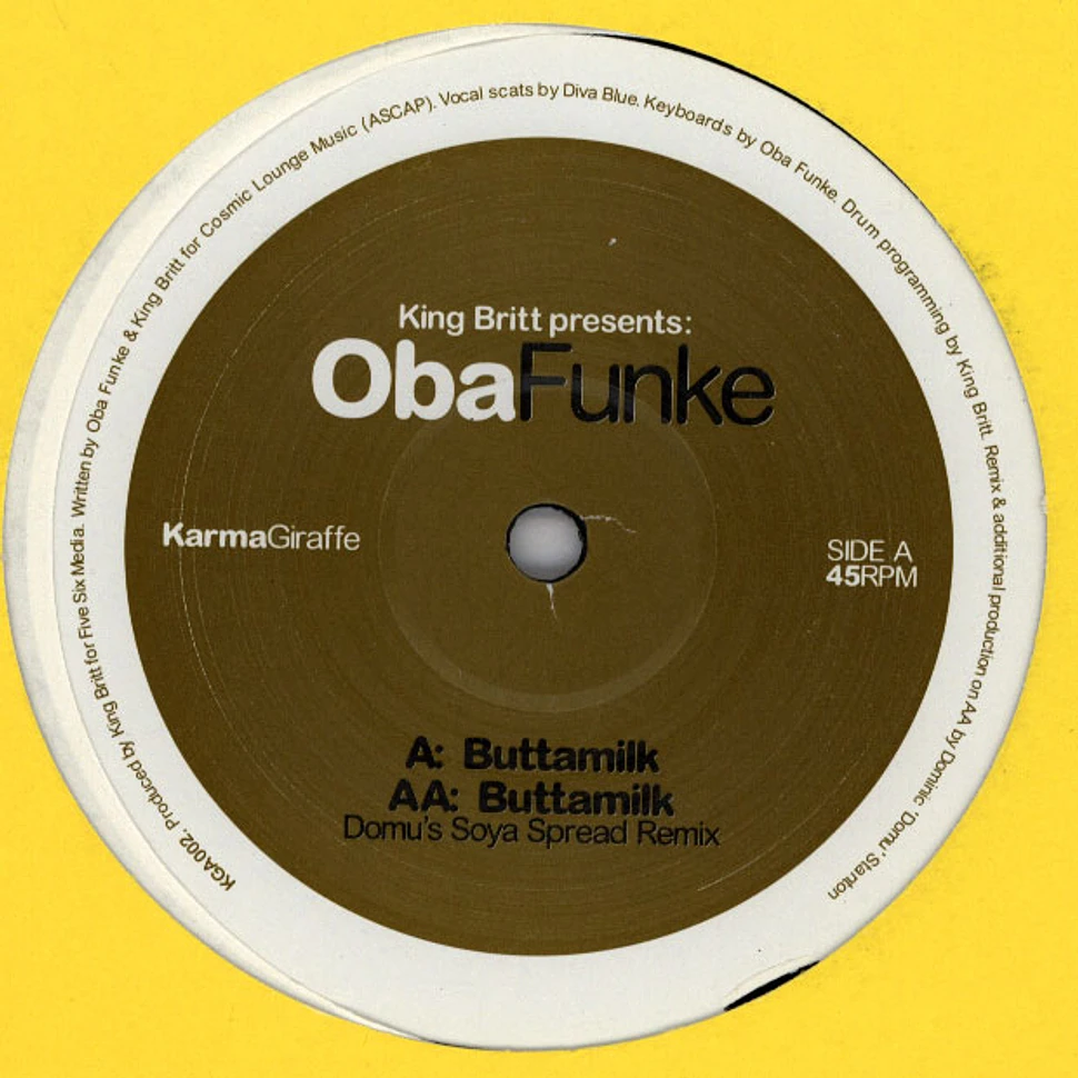 King Britt Presents Oba Funke - Buttamilk