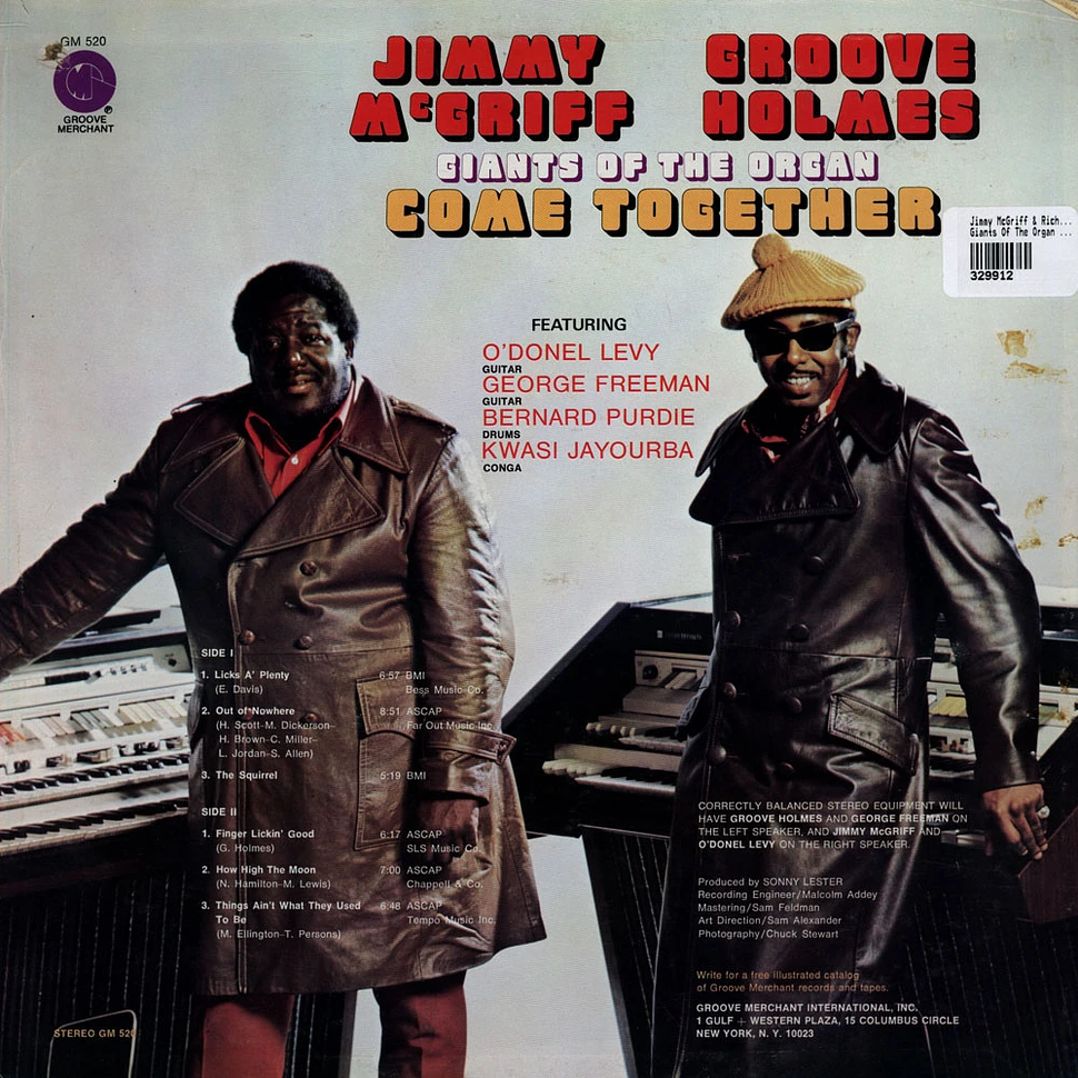 Jimmy McGriff & Richard "Groove" Holmes - Giants Of The Organ Come Together